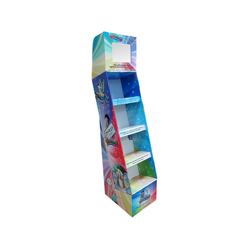 Enkel struktur, men lys farge tradisjonell bølgepunkt Pop Display Stand